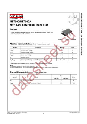 NZT560 datasheet  